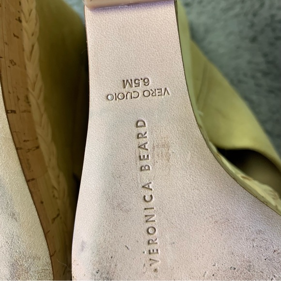 Veronica Beard | Loro Cork Braided Trim Wedge Sandal in Desert Sport Size 6.5 - Picture 7 of 8